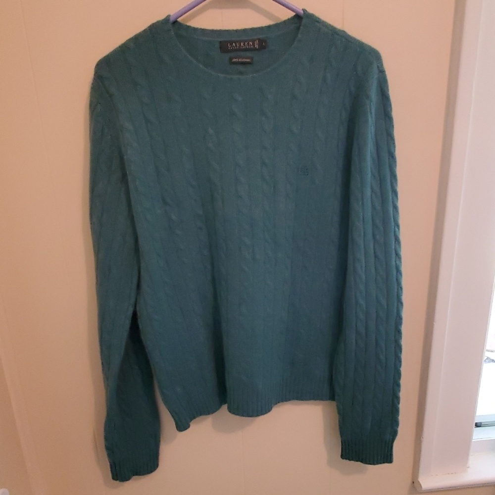 Lauren 100% Cashmere Cable Knit Sweater